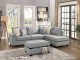 Bridgehampton Chaise Sofa in Light Grey