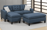 Farnham Chaise Sofa in Blue LHF