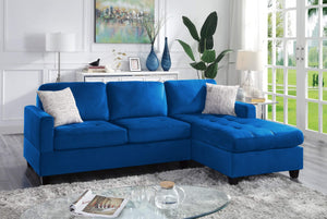 Holworth Chaise Sofa in Electric Blue